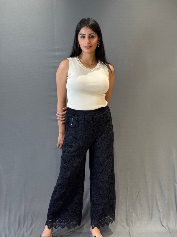 WOMEN LACE PALAZZO PANTS