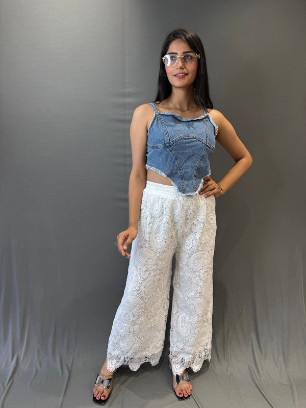 WOMEN’S  LACE PALAZZO PANTS