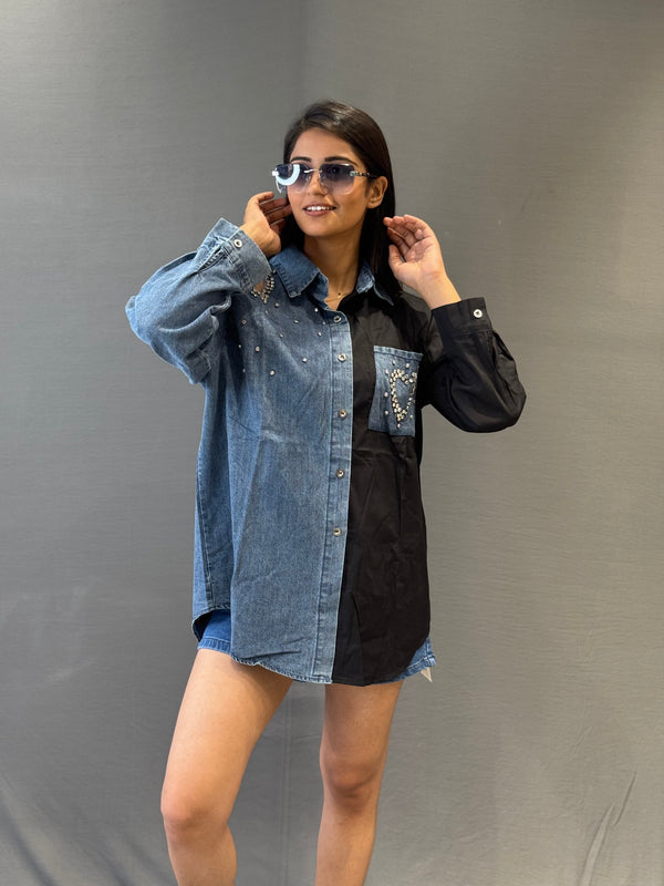 Women’s Oversized Embellished Shirts