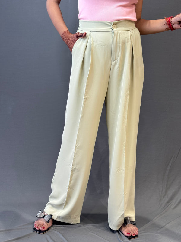 Korean High-Waist Wide Leg Pants