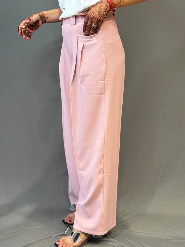 Korean High-Waist Wide Leg Pants