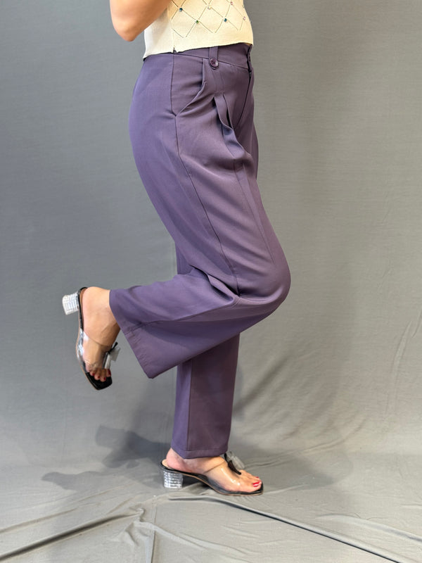 Korean High-Waist Wide Leg Pants